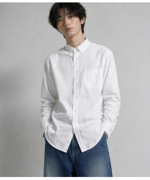 Sakka シャツ コットンブロードボタンダウンカラーシャツMADE IN JAPAN