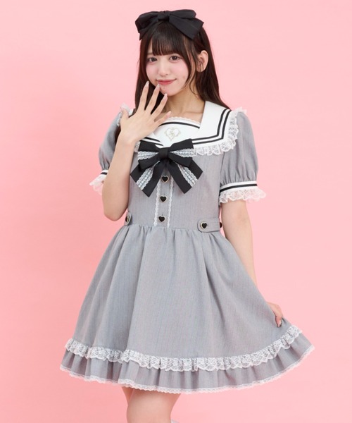 お値下げなし シークレットハニー　ワンピース（シャーロットver.） Secret Honey（シークレットハニー） ワンピース ハート刺繍セーラー