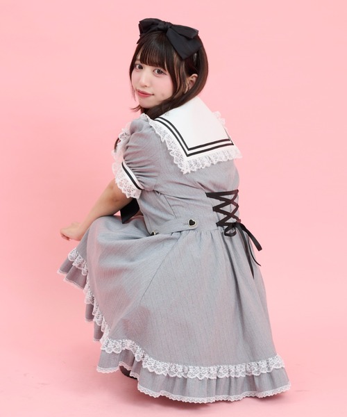 Secret Honey（シークレットハニー） ワンピース ハート刺繍セーラー