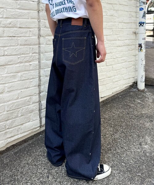 「CIAOPANIC」 デニムパンツ MEDIUM ブラック メンズ_画像9