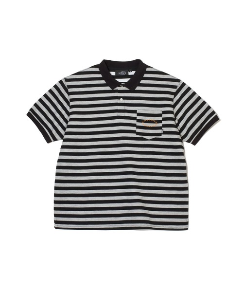 AFB（エーエフビー） ポロシャツ 半袖 BORDER BIG SS POLO メンズ