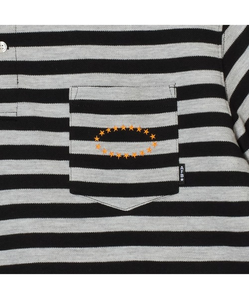 AFB（エーエフビー） ポロシャツ 半袖 BORDER BIG SS POLO メンズ