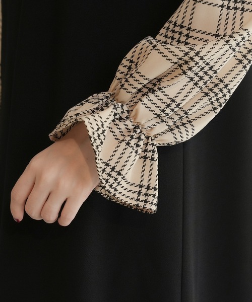 「ASTORIA ODIER」 長袖ワンピース MEDIUM ブラック レディース_画像9