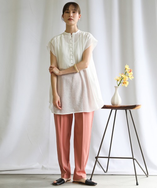 moca♡Mystrada❁新品❁ オリジナルフレンチスリーブブラウス フロントタックフレンチスリーブブラウス/MM558103 – MISCH MASCH|31
