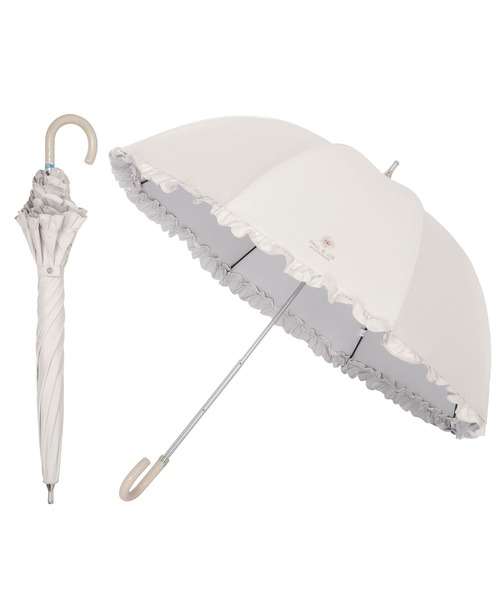 新品未使用タグ付　ポール&ジョー1級遮光99.99%以上　晴雨兼用傘アイボリー PAUL&JOE（ポール＆ジョー） 傘 「新色追加」一級遮光 晴雨兼用日傘