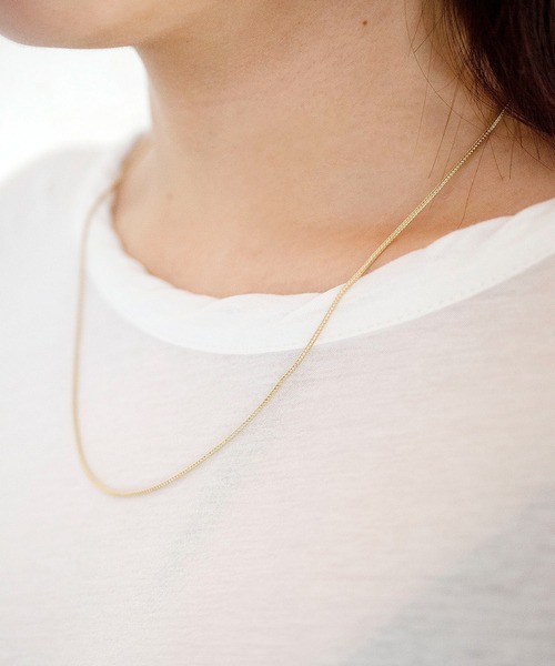 ゴールド ハンマード ネックレス SENTI ネックレス センティ / CUT RORO MARINA CHAIN GD カット