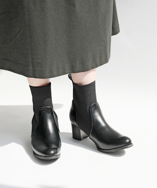 リーカ/ニットブーツ RiiiKa（リーカ） ブーツ 「RiiiKa/リーカ」リブニットソックスブーツ