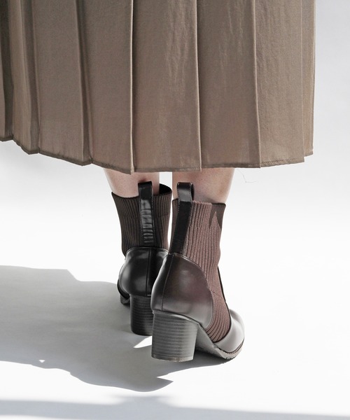 RiiiKa（リーカ） ブーツ 「RiiiKa/リーカ」リブニットソックスブーツ