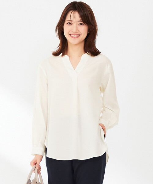 ANY SIS（エニィスィス） ブラウス シャツ 「AIコラボ」スタンドカラー