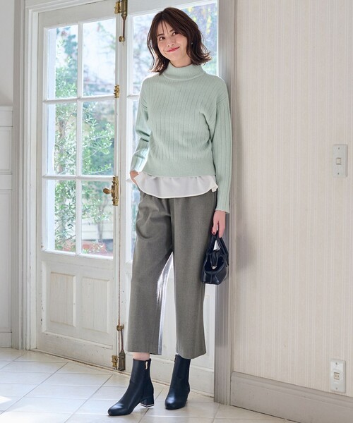 ANY SIS（エニィスィス） ブラウス シャツ 「AIコラボ」スタンドカラー