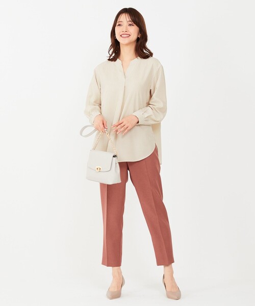 ANY SIS（エニィスィス） ブラウス シャツ 「AIコラボ」スタンドカラー