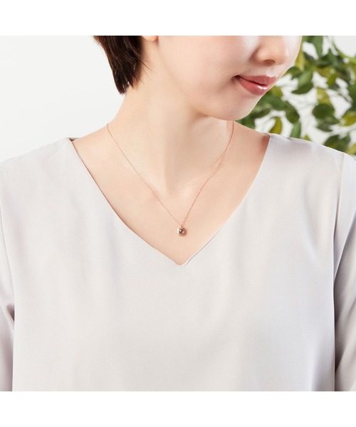 va vendome aoyama ネックレス K10PG スモーキークォーツ レディース 