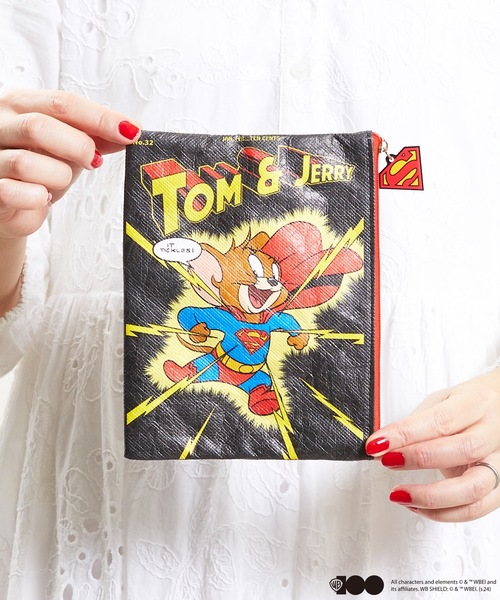 ポーチ FLAPPER フラッパー:トムとジェリーas バットマン＆スーパー
