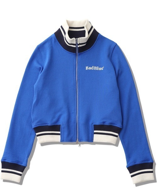 BadBlue（バッドブルー） ジャージ Logo Crop Zipup Jersey Blue