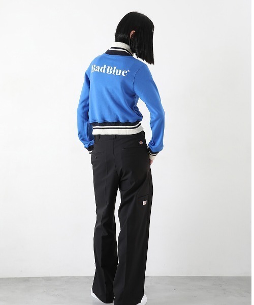BadBlue（バッドブルー） ジャージ Logo Crop Zipup Jersey Blue