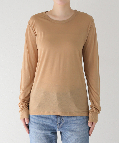 完売品★BASERANGE カットソー　Tシャツ BASERANGE/ベースレンジ】LONG SLEEVE TEE：カットソー（Tシャツ