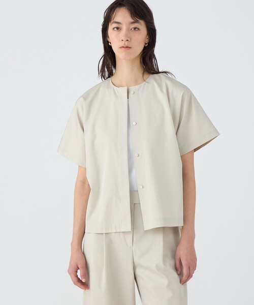 TOMORROWLAND collection ブラウス シャツ コットンギャバジン