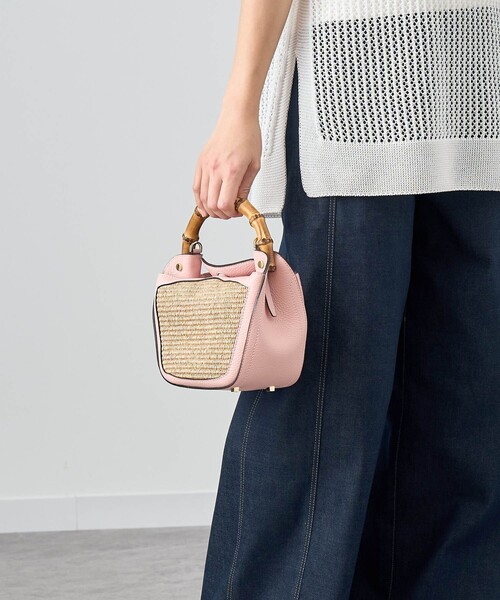 ANAYI/アナイ　ミニカゴバック ANAYI ハンドバッグ バンブーミニハンドバッグ : ZOZOTOWN Yahoo