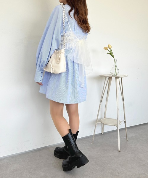 apres jour ベスト ジレ チュールバックリボンビスチェ