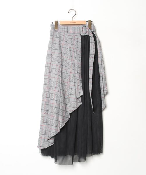 PAMEO POSE」 ロングスカート MEDIUM グレー レディース : 82708832  