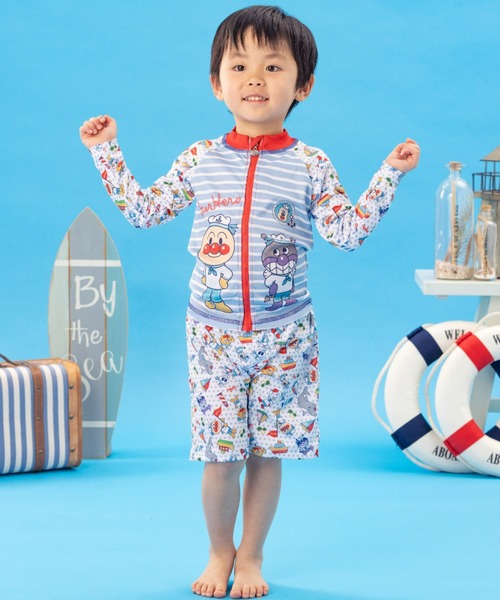 マリン男子 ANPANMAN KIDS COLLECTION 水着 マリン柄サーフパンツ キッズ