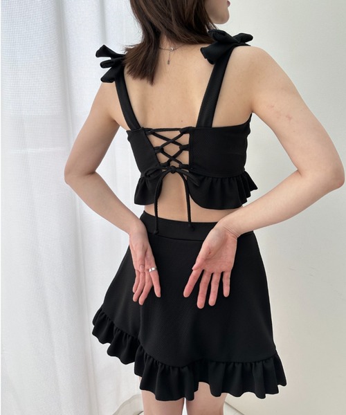 gossip!ロサンゼルス 水着 レースアップアクセントガーリー