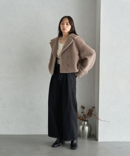 EARTH MUSIC&ECOLOGY レディース デニムパンツ Mサイズ earth music&ecology ジーンズ デニム デニムパンツ サイド