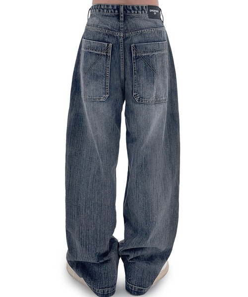OY ジーンズ 「OY/オーワイ」 WIDE VOLUME WASHED DENIM PANTS