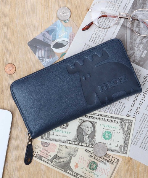 moz（モズ） 長財布 財布 本革 シボレザー ラウンドジップ ロング