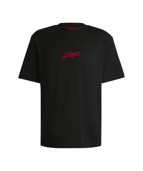 ★Hugo Boss★スリムフィット ロゴ プリント Tシャツ HUGO - スリムフィット Tシャツ コットンジャージー ロゴ