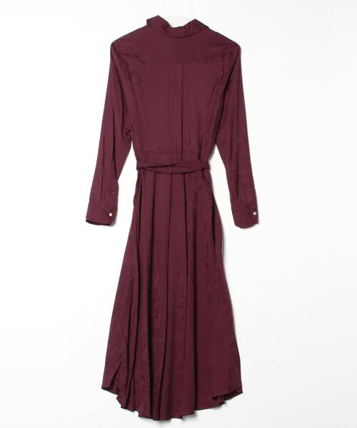 ドレス ペイズリー ジャカード ミディ ドレス レディース : 86146832  