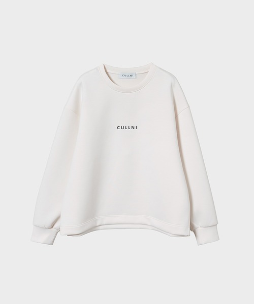 新品タグ付き クルニ スウェット サイズ2 CULLNI トレーナー スウェット Logo Embroidery Double Knit