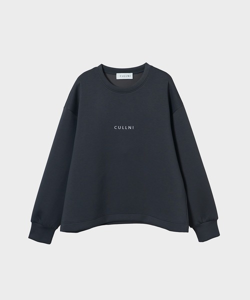 新品タグ付き クルニ スウェット サイズ2 CULLNI トレーナー スウェット Logo Embroidery Double Knit