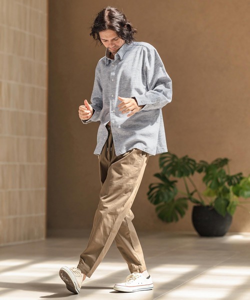 CAMBIO（カンビオ） シャツ ms5817-ハイカット起毛トップシャツ メンズ