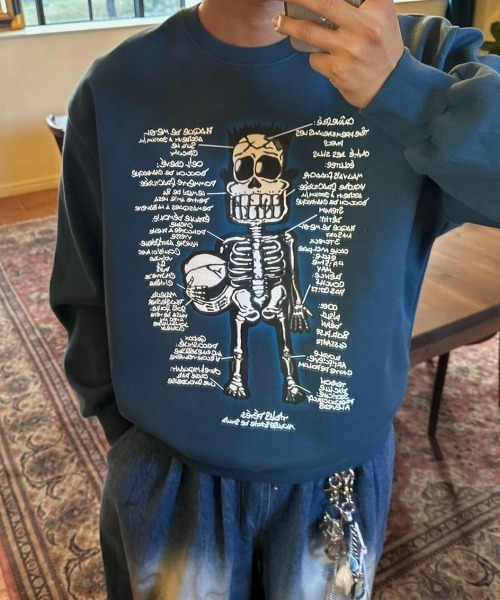 CRAZY JET スカルプリント スウェット トレーナー S｜2026年最新