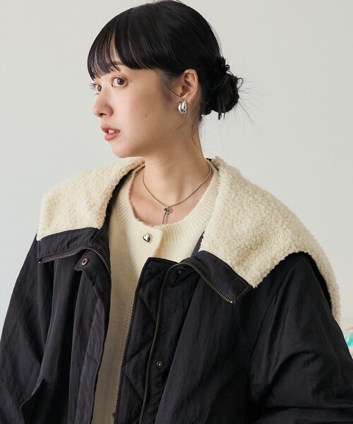 ジャケット・アウター JIL SANDER NYLON BOA BLOUSON FREAK'S STORE ブルゾン アウター ナイロンツイルボアブルゾン
