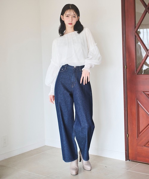 【大人のデニムスタイル！】HERMES ストレートパンツ Slim straight denim/マシンウォッシャブル（デニムパンツ