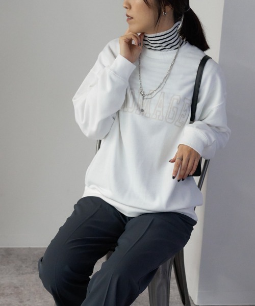 TRIANGLE PALETTE トレーナー スウェット オーバーサイズ カレッジ風