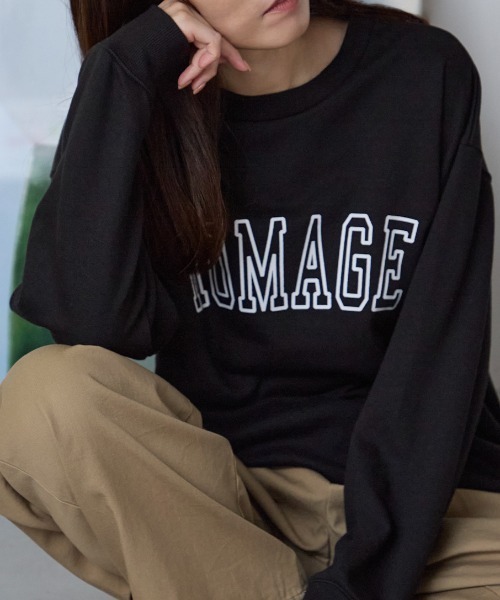 TRIANGLE PALETTE トレーナー スウェット オーバーサイズ カレッジ風