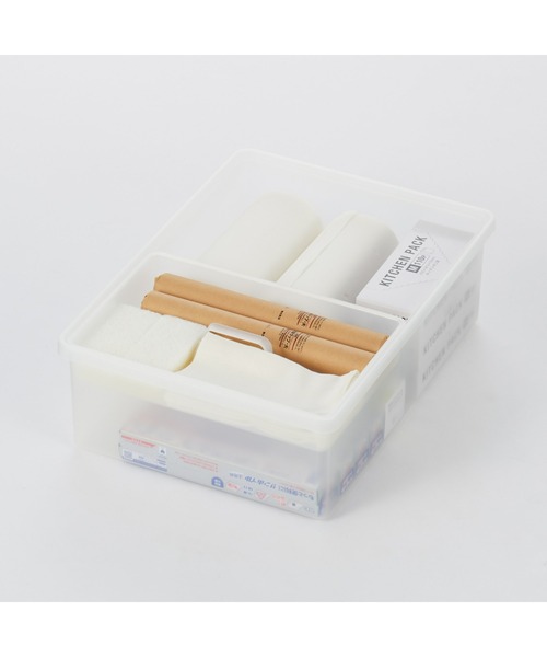 無印良品（MUJI） 収納 ポリプロピレン 収納ボックス ワイド 小 約幅