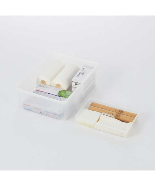 無印良品（MUJI） 収納 ポリプロピレン 収納ボックス ワイド 小 約幅