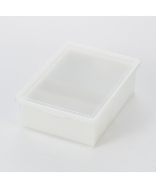 無印良品（MUJI） 収納 ポリプロピレン 収納ボックス ワイド 小 約幅