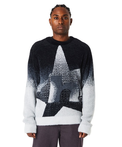 HUF ハフ セーター 長袖ニット GREEN BUDDY UGLY SWEATER
