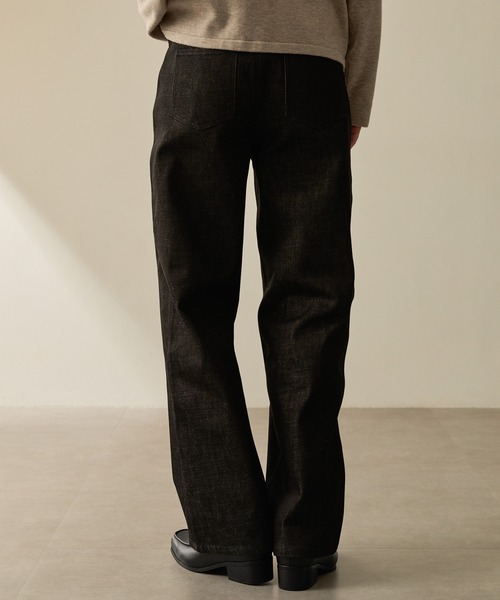 CALLNE ローファー 「CALLNE」Squaretoe Real Leather Heel Loafer
