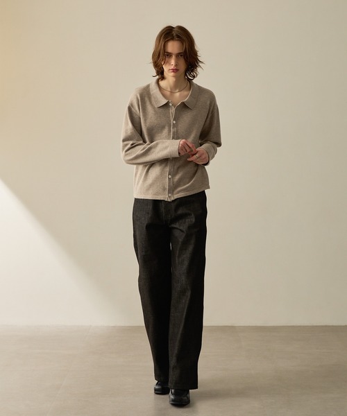 CALLNE ローファー 「CALLNE」Squaretoe Real Leather Heel Loafer