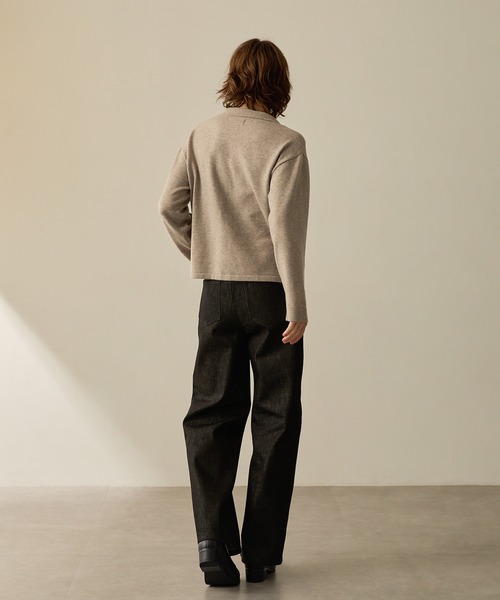 CALLNE ローファー 「CALLNE」Squaretoe Real Leather Heel Loafer