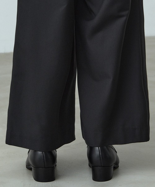 ローファー 「CALLNE」Squaretoe Real Leather Heel Loafer / スクエアトゥリアルレザーヒールローファーの画像