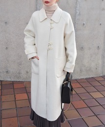 ステンカラーコート コート soutien collar double button coat