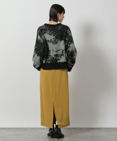 ユッキーアイテム セール】ニュアンス柄ニットプルオーバー / 252896（ニット/セーター