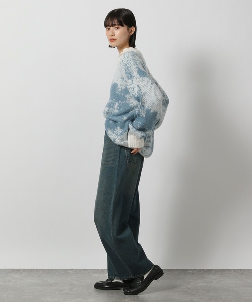 LAKOLE（ラコレ） ニット セーター ニュアンス柄ニットプルオーバー